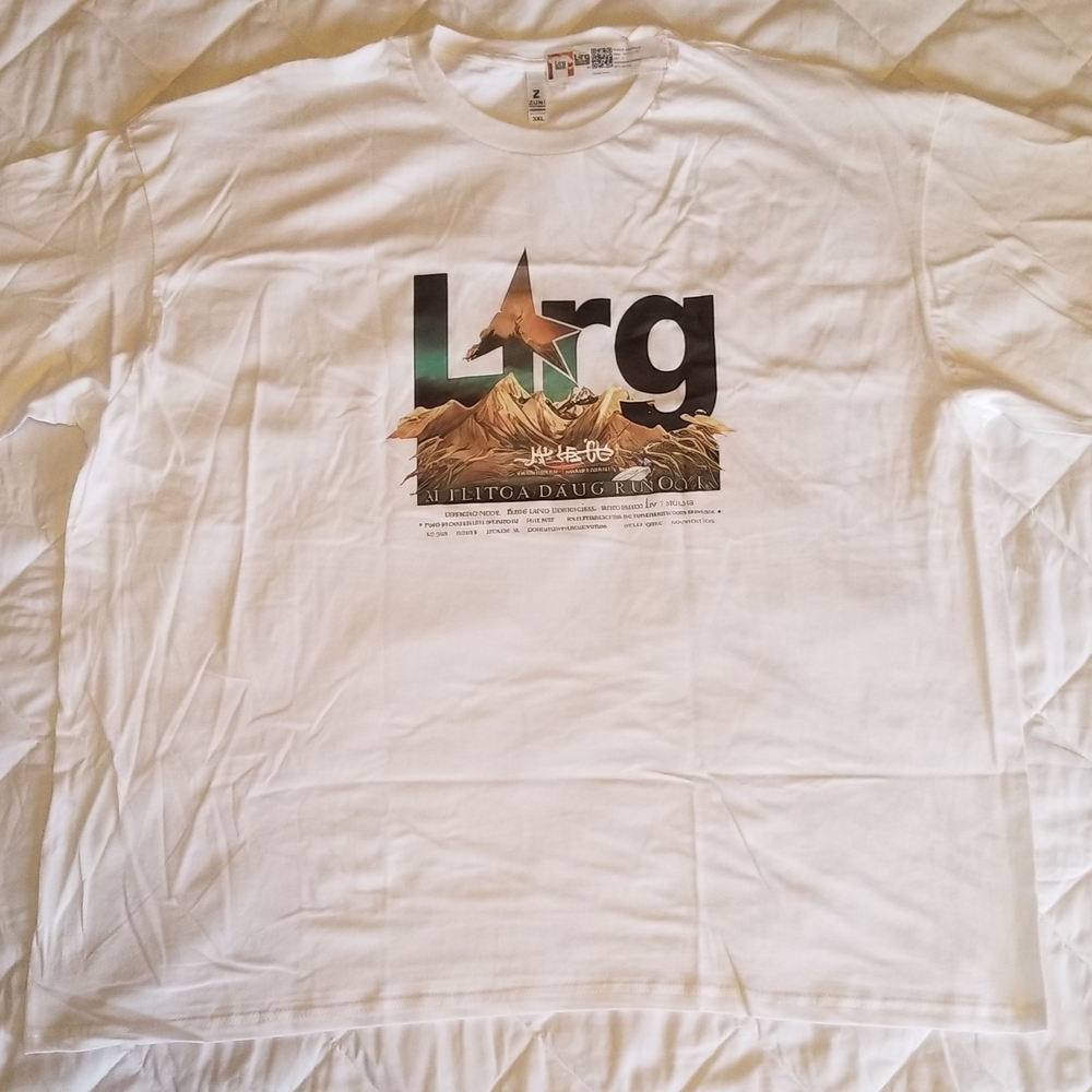 LRG White Long Sleeve Graphic Tee
